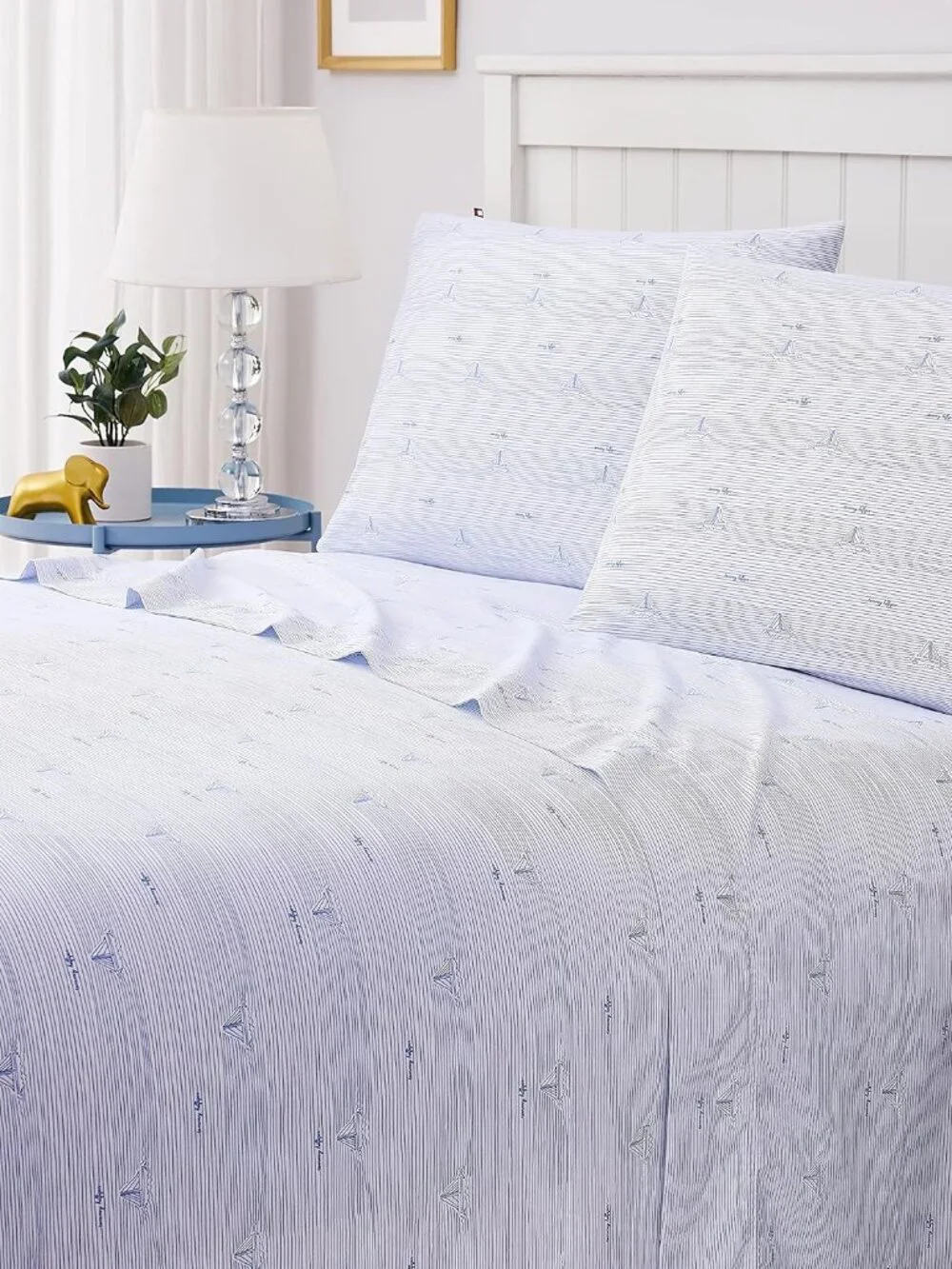 TOMMY HILFIGER Sketchbook Sailing FULL Size Sheet Set